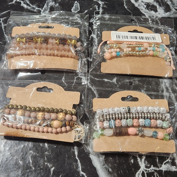 Stackable Stretch Bracelets Multicolored - Picture 4 of 9